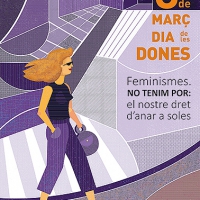 DIA DE LES DONES. Ilustración vectorial.