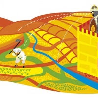 ILUSTRACIÓN VECTORIAL 'LA CISTERNA' Vilamarxant.