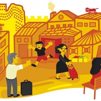 ILUSTRACIÓN VECTORIAL 'LA CISTERNA' Vilamarxant.