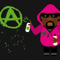GRAFITERO. Ilustración vectorial.