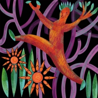 HOMBRE ÁRBOL. Ilustración vectorial.
