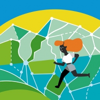 RUNNER. Ilustración vectorial.