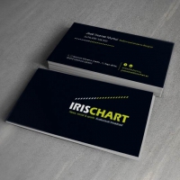 DISEÑO TARJETA VISITA IRISCHART. Empresa audiovisual