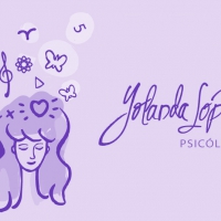 DISEÑO TARJETA VISITA PSICÓLOGA. ilustración y lettering.