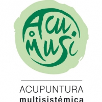 DISEÑO LOGOTIPO. ACUMUSI (acupuntura multisistémica). El nombre viene del uso de varios modelos de acupuntura combinados según necesidad del paciente.
