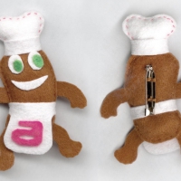 DISEÑO BROCHE MASCOTA "FESOLET" (fieltro)