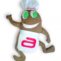 DISEÑO MUÑECO MASCOTA "FESOLET" (tela)