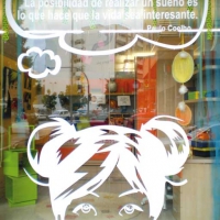 VINILO ADHESIVO PARA ESCAPARATE. CLIENTE: Carrión muebles